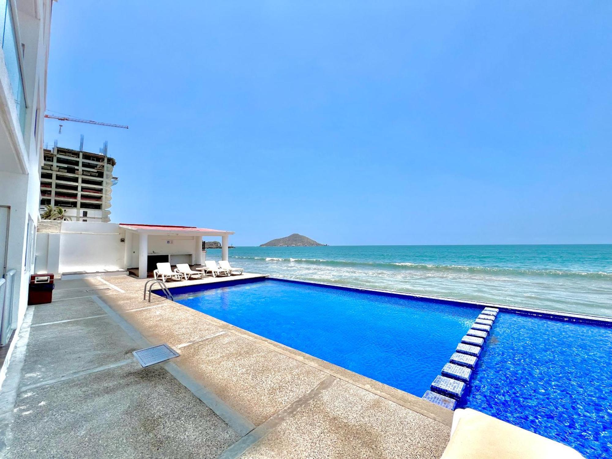 Apartamento Marina Del Sol 402 Vista Al Mar Mazatlán Exterior foto